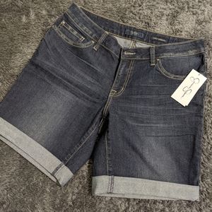 Dark denim Bermuda shorts
